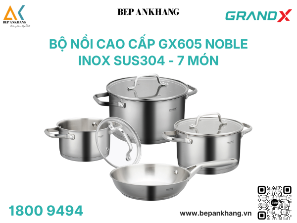 Bộ nồi chảo cao cấp GX605 Noble